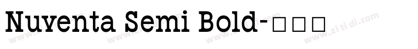 Nuventa Semi Bold字体转换 Nuventa Semi Bold字体转换